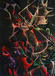 Hunted, pastel on paper, 22"x 30", 2004.