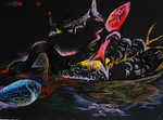 Black Swan, pastel on paper, 30"x 22", 2005.