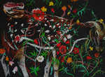 Three Worlds, pastel on paper, 30"x 22", 2004.