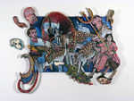 Spotted, oil on wood, 57"x75", 2008.