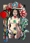 Chod, oil on wood, 36"x 54"x 4", 2006.