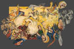 Two Swans, oil on wood, 64�x 83�x 4�, 2005.