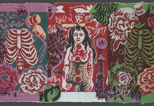 Rib Cage and Flowers